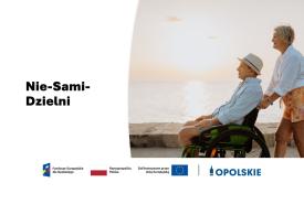 Grafika przedstawiająca osobę na wózku dla osób z niepełnosprawnością